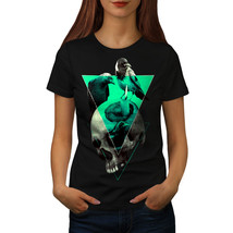 Art Raven Triangle Skull Shirt  Women T-shirt - £10.26 GBP
