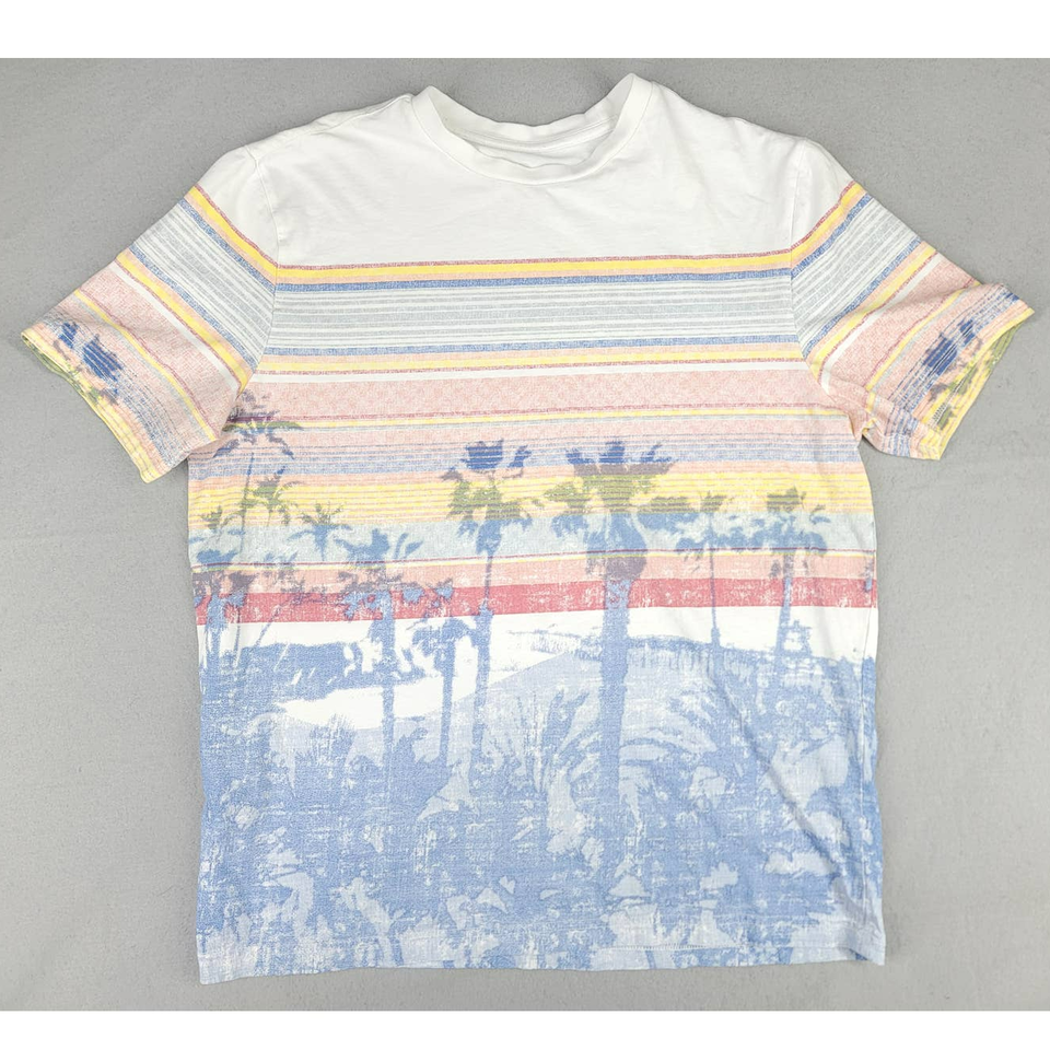 Tommy Bahama Shirt Men's Size S Boardwalk Beach Organic Cotton Crewneck T-Shirt - £22.92 GBP