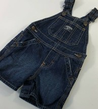 Oshkosh Bgosh Vestbak Baby Boys Overalls Blue Pockets Medium Wash Denim 9 Months - £15.81 GBP
