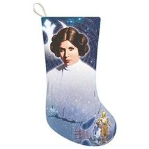 Star Wars Princess Leia Printed Christmas Stocking 19 Inch SW7181 - $17.80