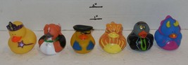 Lot of 6 Bath time rubber duckies - $9.55