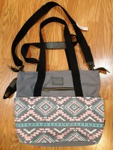 Kelty Built Aztec Southwestern Pattern Gray Teal  Diaper Messenger Bag New - £31.64 GBP