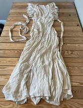 Free People Jen’s Pirate Booty Women’s Lace Sleeve Wrap Dress Size XS Cr... - £53.97 GBP
