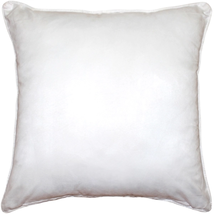 Sedona Microsuede White Throw Pillow 20x20, Complete with Pillow Insert - £33.53 GBP