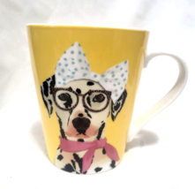 Christopher Vine Mug THE MOB Australia Spotted DOG with Bow Glasses and ... - $12.86