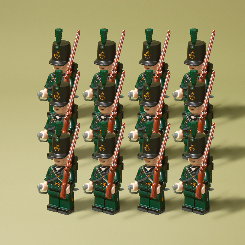 Napoleonic Wars British 95th Rifles Regiment Infantry Soldiers 12pcs Minifigures