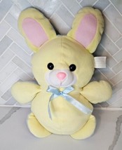 Vintage Infantino Blue Bear Yellow Bunny Reversible 13” Plush Rattle  - $42.52