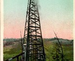 Vtg Postcard 1910s G&amp;S Photochrome - Gusher in the Oil Region of Pennsyl... - $3.33