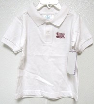 NCAA Oklahoma Sooners Schooner Logo on White Golf Shirt Two Feet Ahead - £20.91 GBP
