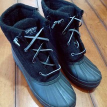 Sperry Duck Boots size 6M women top side Black - $28.04