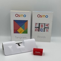 Osmo Educational Base for iPad iPhone &amp; 2 Genius Kits Words Tangram - £18.17 GBP