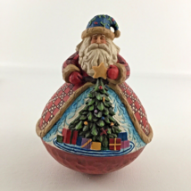 Jim Shore &quot;Gather Round&quot; Roly Poly Santa Statue 4005446 Figurine 2006 En... - £58.29 GBP