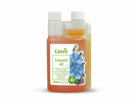 Genuine Canvit Natural Linseed oil 250ml digestion and skin vitamins sup... - £27.30 GBP