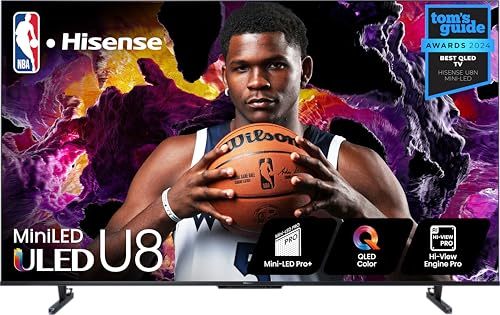 Hisense 65-Inch Class U8 Series Mini-LED ULED 4K UHD Google Smart TV (65... - $979.00+