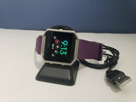 Purple Fitbit Blaze Watch + USB stand up Charger - Tested and Works - £39.90 GBP