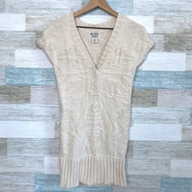 Polo Jeans Ralph Lauren Chunky Knit Tunic Sweater Beige Slim Fit Womens ... - £19.42 GBP