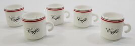 N) Set of 5 Caffe Cer-ve Parma Per Alimenti Espresso Demitasse Coffee Cu... - $29.69