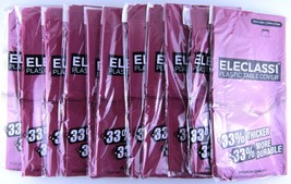 Purple Table Cover Cloth Indoor Outdoor 54x108 Set of 11 Eleclassi Plastic - £7.99 GBP
