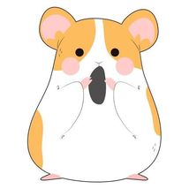 Cute Hamster with a Grain Vinyl Decal Sticker UV &amp; Water Proof Gift Lapt... - $109.97 MXN