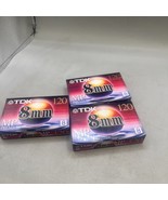 Lot of 3 - TDK 120MP Premium 8mm 120 Minute Camcorder Video Cassettes P6... - $20.33 CAD