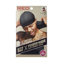 RED BY KISS STRETCHY SPANDEX BOW WOW POWER WAVB DURAG HD41 BLACK - £3.63 GBP