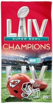 NWT Kansas City Chiefs Super Bowl LIV Champion Beach Towel 30" X 60" - $39.98