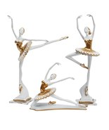 European Resin Dancer Ballet Girl Sculpture Porch Decoration Art Figure ... - £86.49 GBP