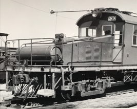 Bamberger Electric Railway Railroad #530 Locomotive Train Tecrasilk Phot... - $21.34