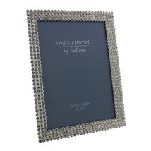 Juliana Sparkly Crystal Boarder Impressions Picture Photo Frame 6&quot; x 8&quot; - £24.28 GBP