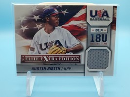 2014 Panini Elite Extra Edition USA Baseball 18U Game Jerseys Austin Smith #2 - £1.95 GBP