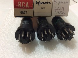 6AC7 / 1852 Sylvania / RCA One Lot of Three (3) US Made Tubes NOS NIB - $8.00