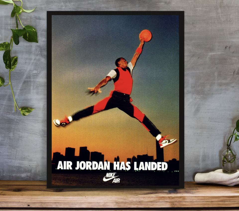 Vintage Nike Running Track Poster Custom , Wall Art, Home Poster