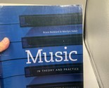 Music in Theory and Practice Volume 1 by Marilyn Saker and Bruce Benward... - $34.64
