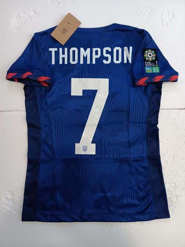 Alyssa Thompson USA USWNT 2023 World Cup Stadium Blue Away Womens Soccer Jersey Item image 7