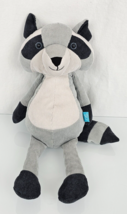 Manhattan Toy Folksy Foresters Raccoon Gray Black Stuffed Plush Corduroy... - $29.69