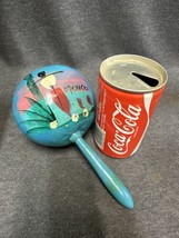 Vintage Mexican Maraca Made In Mexico Blue 7 1/2” - £6.25 GBP
