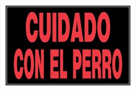 8x12 Beware Dog Sign - $331.34 MXN