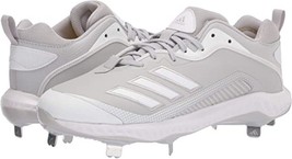Adidas Men&#39;s Icon 6 Bounce Metal Baseball Cleats FV9353 Gray White Size 11.5 - £79.92 GBP