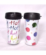 Christmas Hot Coco Travel Mugs Set of 2 Hot - Chocolate not included - $10.15