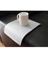 Flexible Wooden Sofa Table with Washable Felt Cover, Modern Armrest Tray... - $42.00