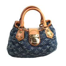 Louis Vuitton Pleaty Handbag Tote Bag Monogram Denim - £1,636.95 GBP