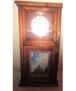 QUARTZ WALL CLOCK WOOD CASE, PICTURE OF ARKANSAS DIAMOND MINE - $112.27 CAD