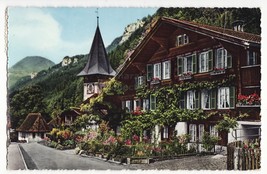 SWITZERLAND ~ MEIRINGEN ALTE DORFPARTIE ~ SUISSE VILLAGE VIEW  ~ 1960 po... - £2.75 GBP