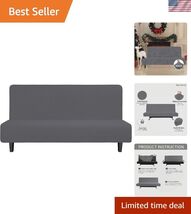 Stretch Futon Slipcover Armless Futon Bed Cover Furniture Protector With... - $64.88