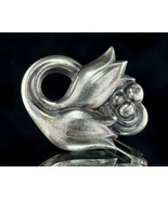 Georg Jensen Sterling Silver Tulip Brooch 100A Gorgeous Toning! - $7,451.45 MXN