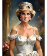 Diana Princess of Wales Painting-Style Portrait Poster Art Print 18 x 24 A - €23,15 EUR