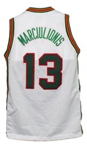 Sarunas Marciulionis Custom Lietuva Lithuania Basketball Jersey White Any Size image 4