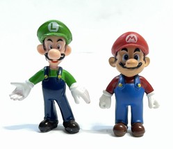 Mario & Luigi Pvc Figures - 2007 Nintendo Super Mario Bros - £5.51 GBP