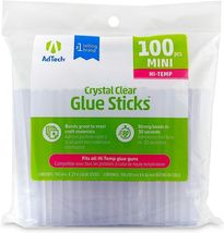 High Temp Mini Glue Sticks 5/16"x4" 100 Pack For Hot Glue Guns Strong Bond - $17.09