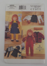 Vogue Craft Pattern #9866 18&quot; Vogue Doll Collection Back To School Uncut 1998 - $9.99